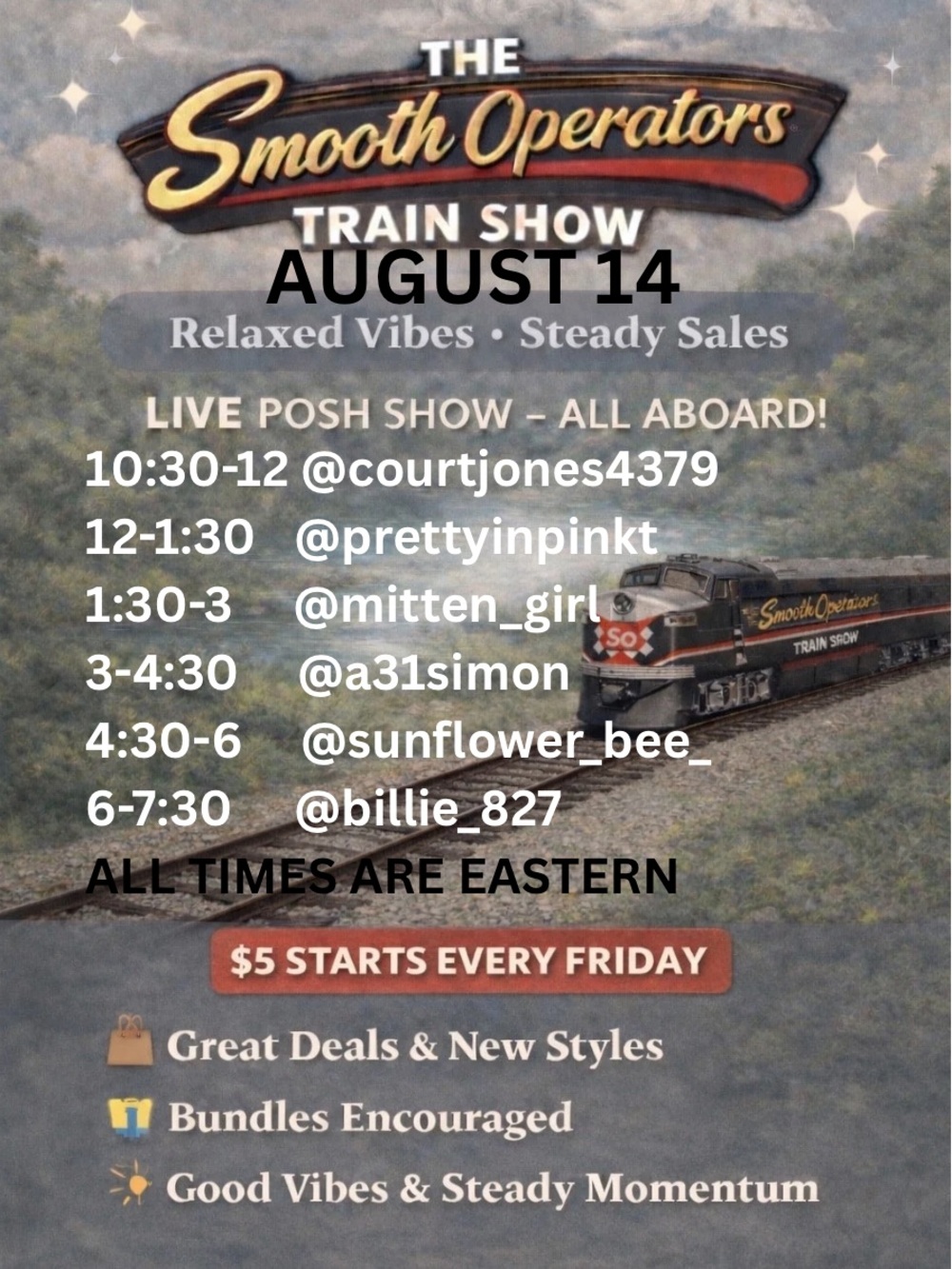 π The Smooth Operators π is LIVE now Every Friday Train Show - Picture 3 of 4